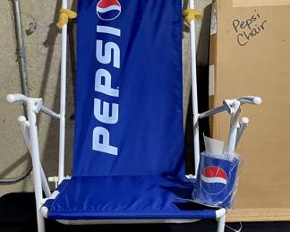 1 of 2 Vintage Pepsi Gear Chairs - NIB