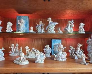 Many Enesco Coral Kingdom Statues - excellent condition but no boxes except where shown