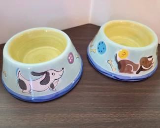 Ceramic dog bowls