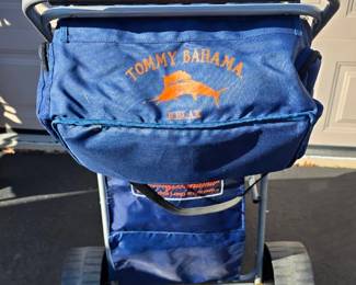 Tommy Bahama Folding Beach/Picnic Cart with Matching Cooler