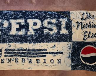 Vintage Pepsi gear beach towel