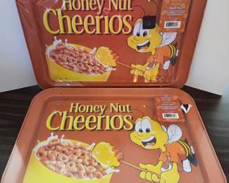 Honey Nut Cheerios Metal TV Trays - NIP