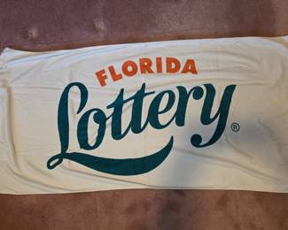 Florida Lottery promotional beach towel - pair