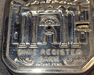 Vintage Dime Register Bank
