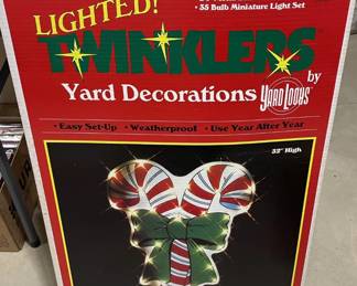 Vintage Lighted Candy Cane Twinklers