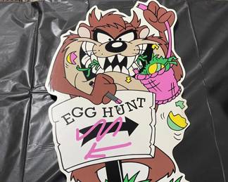 TAZ Easter Yard Sign