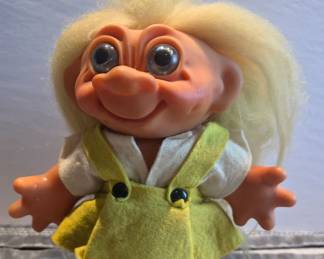 1960's Thomas Dam Troll Bank - Blue Eyes