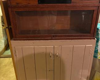 Barrister bookcase + Vintage cabinet (separated)
