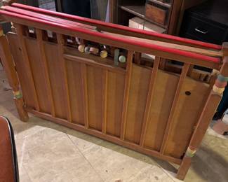 Vintage wooden playpen