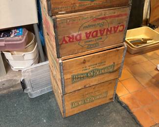 Vintage wood boxes