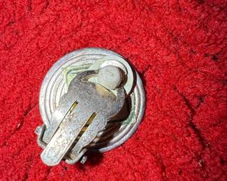 Vintage Silver-Plated Brooch with Concentric Circles and Pin Back