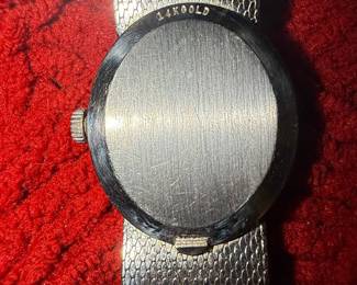 Omega 14K White Gold Ladies Watch with Diamond Bezel