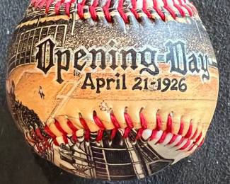 April 21 1926 Opening Day game ball 