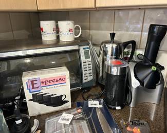 Toaster Oven, Espresso Cups