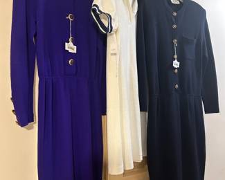 St John Navy Knit Dress, St John Purple Knit Dress