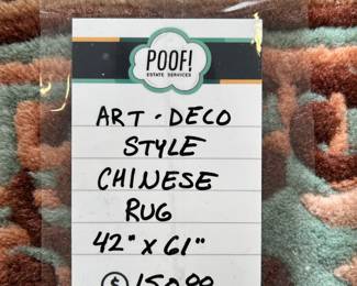 Art-Deco Style Chinese Rug