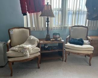 Louis XV Style Armchair, Pottery Barn Blanket