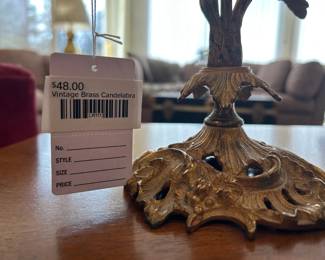 Vintage Brass Candelabra