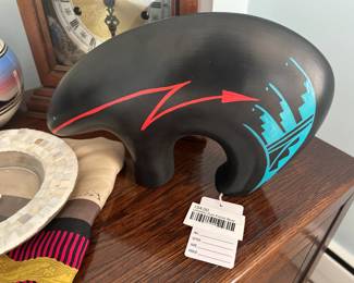 Ceramic Zuni Fetish Bear