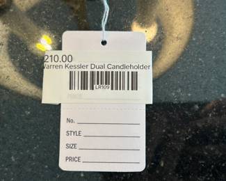 Warren Kessler Dual Candleholder