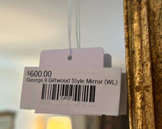 George II Giltwood Style Mirror (WL)