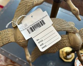 MCM Brass Flying Geese Sculpture