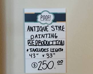 Antique Style Painting Reproduction