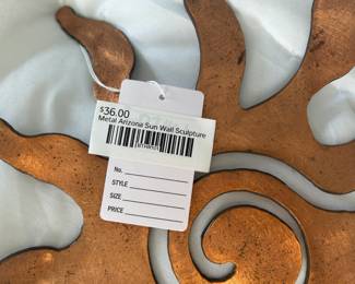 Metal Arizona Sun Wall Sculpture