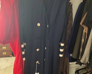 St John Sailor-Style Knit Dress