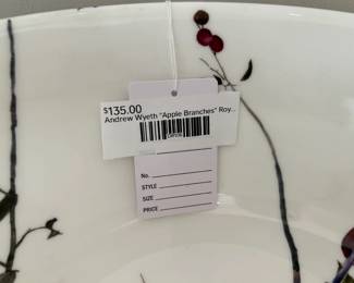 Andrew Wyeth "Apple Branches" Bowl