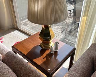 Side Table, Decorative Lamp