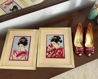 Framed Needlepoint Art