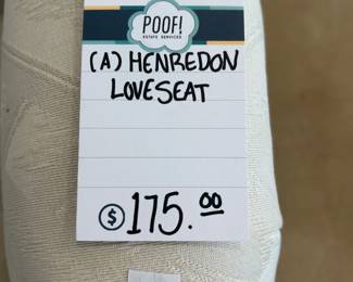 (A) Henredon Loveseat