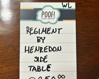 Regiment by Henredon Side Table