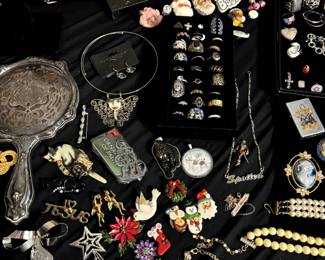 sterling/jewelry / rings/ brooches 