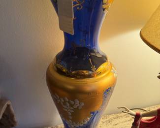 Murano Cobalt Venetian Vase 