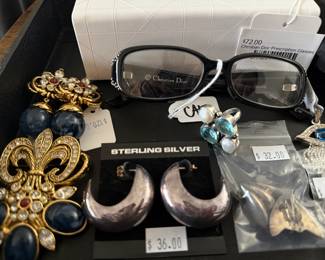 Earrings, Christian Dior Prescription Glasses 