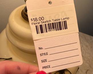 Floral Sketch Table Lamp 