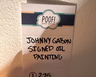 Johnny Gatson Signed Oil Painting 