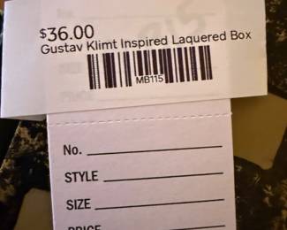 Gustav Klimt Inspired Laquered Box