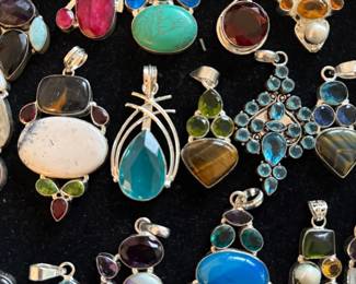 Gemstone Pendants, Precious metal pricing is subject to change based on market fluctuation. 