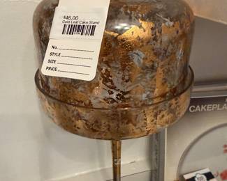 Gold Leaf Cake Stand