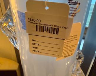Tamaian Handblown Glass Vase