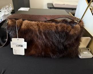 Pablo Def Lungo Leather & Fur Purse 