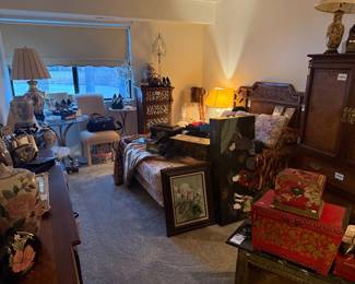 Lasky Furniture Chinoiserie Style Dresser with Mirror 