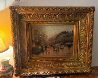 Johnny Gatson Signed Oil Painting 