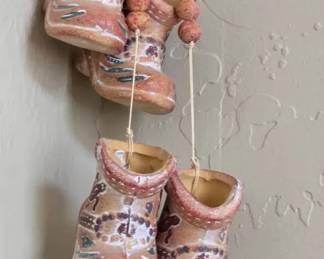 Ceramic Southwest Boot Wind Chime