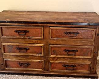 Wide Wooden Dresser Out West Interiors