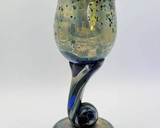 13 HandBlownArtGlassGoblet