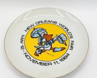 12 1984NewOrleansWorldsFairCollectorsPlateSeymoreDFair